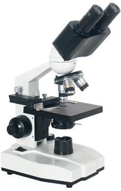 microscopio Microscopio professionale binoculare composto, con tavolino meccanico a doppio strato for laboratorio digitale
