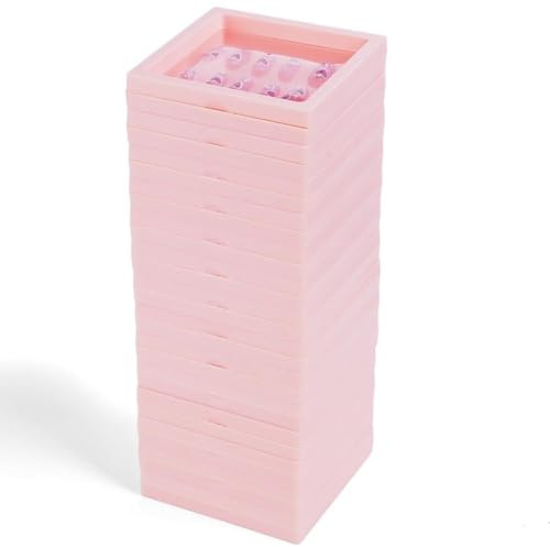 14 st tryck-på naglar förpackningslåda, 3D flytande ram spikar förvaringsbox fodral, tryck på nagellådor displaystativ hållare för salong nagelaffärer och tryck på nagelkonst, 10,9 cm x 10,9 cm