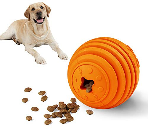 LaRoo Pelota de Juguete para Perros, Caucho Natural Juguetes Perros Interactivos Indestructible, Pelota para Masticar Duradera para Perros Pequeños Medianos Grandes (Φ9cm Pelota)