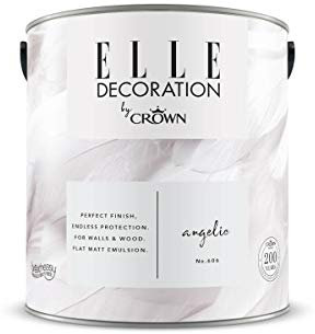 ELLE Decoration by CROWN 2.5L Flat MATT Emulsion Paint - Angelic No 606