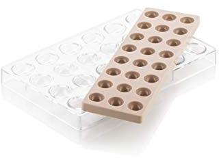 Silikomart Kit Semisfera-01 para pralines de chocolate molde de tritan + molde de silicona