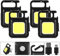 Aicharynic Lot de 4 mini lampes de travail LED rechargeables - Lampe de poche portable - Étanche - Pour le camping, la réparation d'urgence