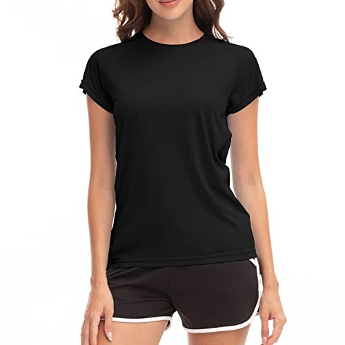 MEETWEE Rash Guard Mujer UPF 50+ Sudadera de Natación y Surf con Protección UV,Manga Larga/Corta,para Deportes Acuáticos