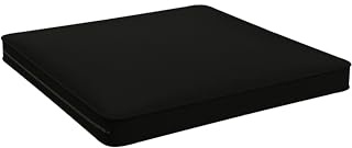 POKAR Loungekissen Sitzkissen Sitzauflagen Stuhl Stuhlkissen für Stuhl Rattanmöbel Gartenmöbel Kissen Outdoor Sitzpolster Lounge Polster 60x60x5 cm, Schwarz