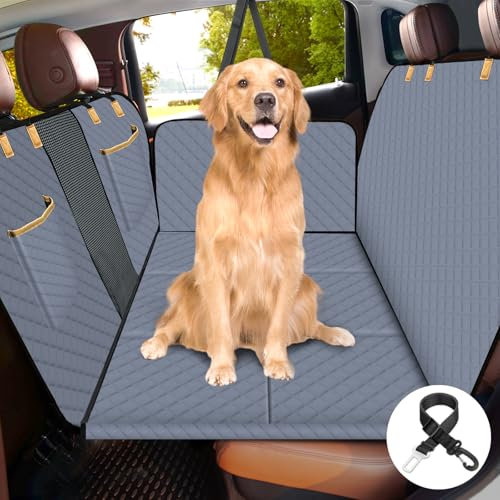 Manta Lekeinchi para asiento trasero de coche, con seis placas de madera dura y cinturones de seguridad, impermeable, resistente a arañazos y caídas