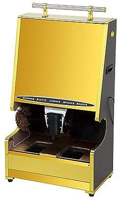 XNYXLPP Máquina Eléctrica para Limpiabotas Doméstica, Pulidora De Zapatos por Inducción Automática, Máquina para Limpiabotas De Acero Inoxidable (B)