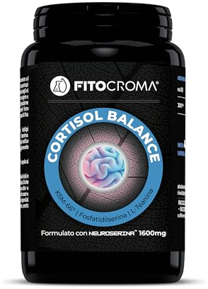 CORTISOL BALANCE -120 capsule - abbassa il cortisolo - Neuroserina™ 1600mg, Fosfatidilserina, L-teanina, Ashwagandha KSM-66® - cortisolo integratore