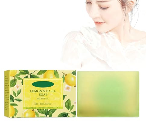 Savon antibactérien au citron, morceaux de savon pour le corps avec beurre de karité, pour éclaircir et hydrater les peaux grasses ou sèches, hydratation nourrissante et mousse crémeuse pour une peau