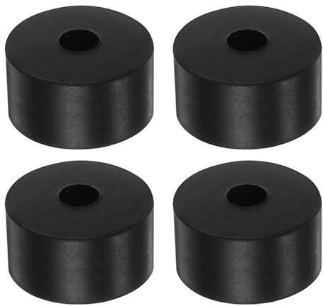 DUZEPA 4Pcs Rubber Washers Rubber Spacers 50mm AD 12mm ID 30mm Thick Neoprene Round Vibration Damper Pads Insulator Bushings Spacer Sleeves