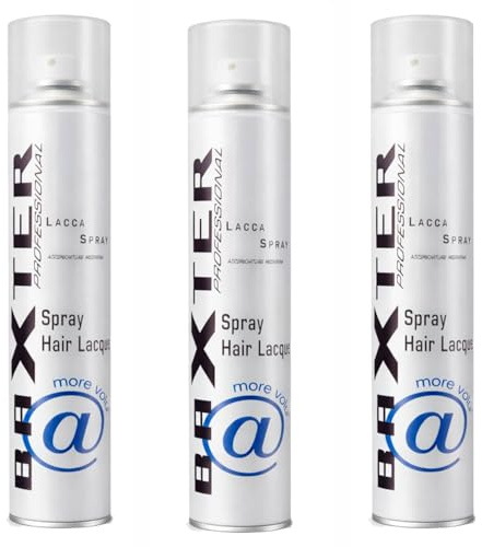 Baxter Professional Lacca Per Capelli Spray, 500 ml (3 Pezzi)