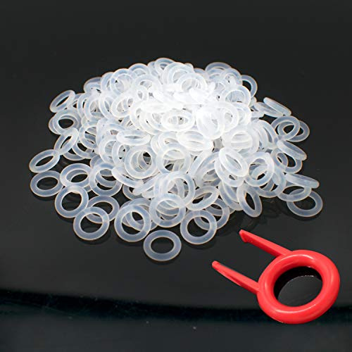 Gummi-Tastaturen O-Ring-Schalter Dämpfer für Cherry MX Key Kit Dämpfer 40A-L-0,2 mm Reduktion (klar) 200 Stück