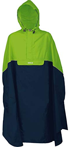PRO-X elements TRENTO Rad-Poncho zweifarbig I Regenponcho mit Kapuze, reflektierenden Paspeln & verschweißten Nähten I Damen & Herren Regencape