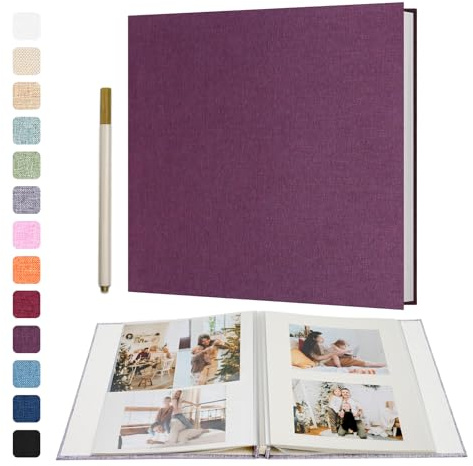 Vienrose Photo Album Self Adhesive Book 40 Pages 33x32cm Purple