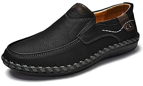 ReverseClock en Cuir Glissement sur des Chaussures pour Hommes Confortable À La Main Mocassins Léger Appartements de Marche Conduite Chaussures
