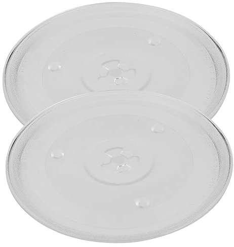 Cabilock 2stücke Mikrowelle Drehteller Glasplatte Ersatz Für Mikrowelle Ofen Kochplatte Schmutzfest Hitzbeständig