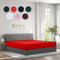 Vency Jersey Spannbettlaken 180x200cm Rot - Spannbetttuch 100% Baumwolle, Bettlaken 180x200 Bis 25 cm Matratzenhöhe Rot