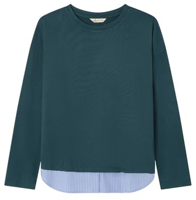Springfield Nueva Camisa De Estructura con Bordado De Árboles, Verde, S