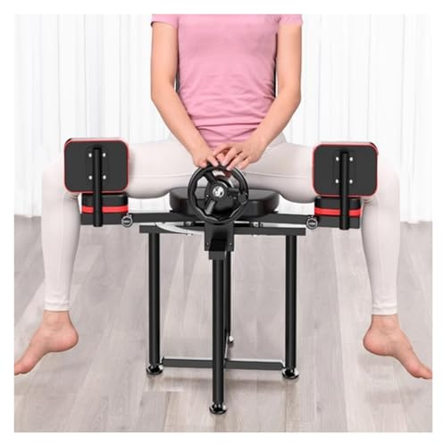 Heavy Duty Benpress Machine, Yoga/Dance Höftöppningsmaskin, 0-230° Justerbar Stretching Utrustning, Med Ryggstöd Och Hjul 200 Kg Lastkapacitet