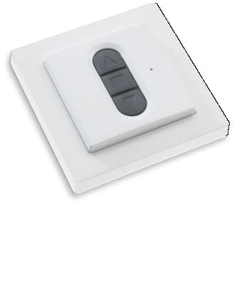 Orginal Roto Wandsender Funk Funkwandsensor 1-Kanal Mehrere Empfänger steuerbar Einfache Einlern-Funktion Max Funkreichweite bis 100 m Inklusive Batterie Weiß ZEL STG WS1 G2 G