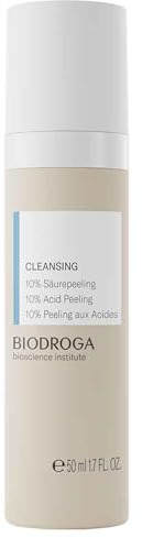 Biodroga Cleansing 10% Säure Peeling 50 ml – Gesichtspeeling Gesichtsreinigung Porenreiniger Face Wash Scrub Tiefenreinigung