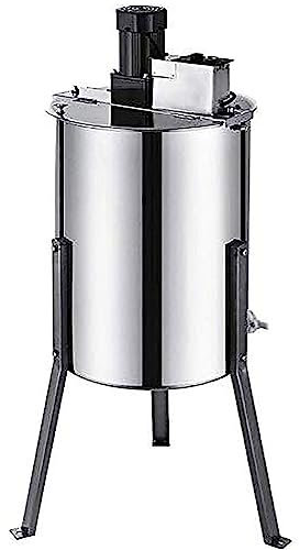 PACUM Elektrischer Honigschleuder, 3-Rahmen-Honigabscheider, einstellbare Geschwindigkeit, Wabenschleuder-Trommelextraktionsausrüstung aus Edelstahl in Lebensmittelqualität, für Imker