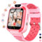 MiracDan Smartwatch Kinder 4G, Smartwatch Kinder mit GPS und Telefon mit SIM, SOS Videoanrufen, GPS Tracker Kinder, Kinderuhr Mit GPS und Anruf Funktion Geschenke für Jungen Mädchen 4-15 Alter(Rosa)