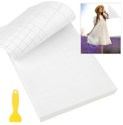 Laminierfolien A4 Mit Schaber, 20 Stück Laminierfolie A4, Transparent Wasserdichte Selbstklebende A4 Laminierfolien, für Verschließen von Fotoaufkleber Kartenverpackungen