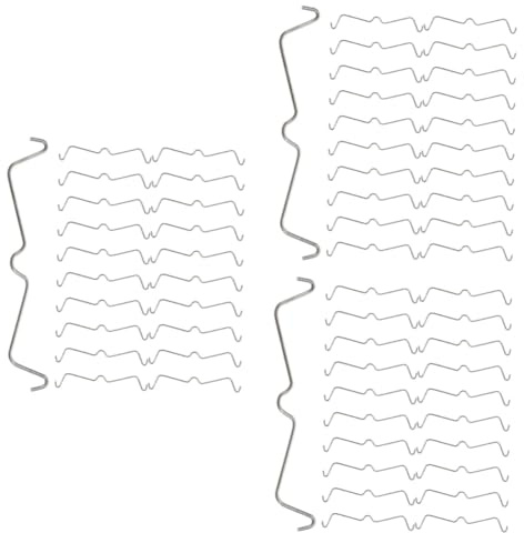 Alipis Ganchos Inoxidable Para Panel Perforado Fijadores Versátiles Para Garaje Taller Y Almacén Accesorios De Organización De Ganchos Para Pegboard 60 Piezas*3