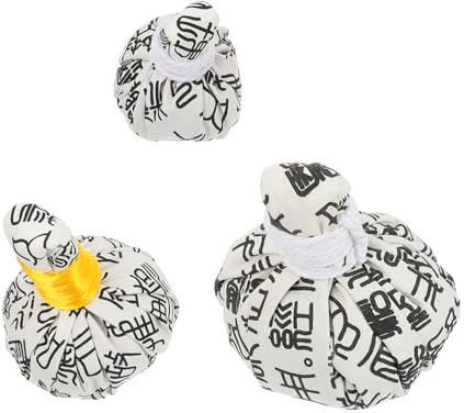 Homoyoyo 3pcs Chinese Herbal Massage Balls Set – Natural Wormwood Warming Health Pouches for Acupoint Therapy, Traditional Thai Style, Medium Large Small Sizes, Relaxation and Body Care Random Color