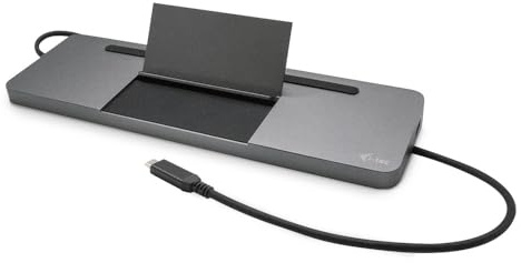 i-tec USB-C Dockingstation mit Universal Ladegerät - 1x HDMI, 1x VGA, 1x DisplayPort, 1x GLAN, 2X USB 3.0, 2X USB 2.0, 1x SD/MicroSD, 1x Audio, Stromversorgung 85W