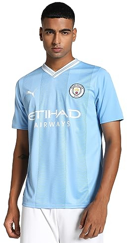 PUMA PUMA MCFC Home Jersey Replica T-Shirt, Blue, XL