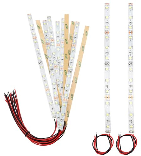 YIXISI 10 St 200mm Förkopplad LED List, 2335 SMD LED Lampa, 12V - 18V LED List, Vit