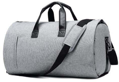 WENNEWU GroßE wasserdichte Reisetasche, HandgepäCk-Reise-Kleidersack, Umwandelbare Anzug-Reisetasche, Mit Schuhtasche, FüR Frauen Und MäNner,A
