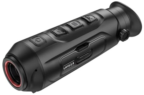 HIKMICRO Lynx LH15 2.0 – bärbar värmebild-monokulär/värmekamera med 750 m räckvidd, OLED-skärm, integrerat 16 GB minne, WLAN-hotspot