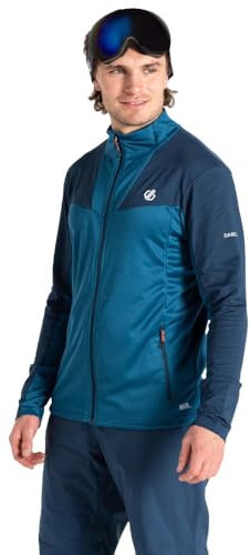 Dare 2b Substratum III Core Stretch Herren-Jacke mit durchgehendem Reißverschluss, Kingfisher Blue/Moonlight Denim