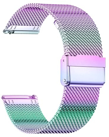 Harikiri 18 mm, 20 mm, 22 mm, metallarmband för Garmin Venu 3S/Venu 2S/Vivoactive 4S/Vicomove 3S/Forerunner 265S, Garmin Venu/Venu Sq/Forerunner 55/Vivoactive 5, Venu 2/Venu 3 för män och kvinnor,