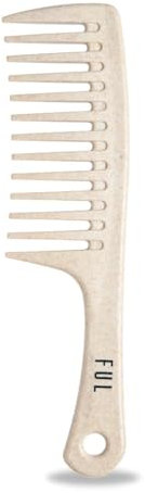 FUL: Curly Hair Products: Wide Tooth Comb for Afro, Curly, and Wavy Hair - Ideal Shower Comb for Detangling and Styling. Combs for women and also suitable as a mens comb