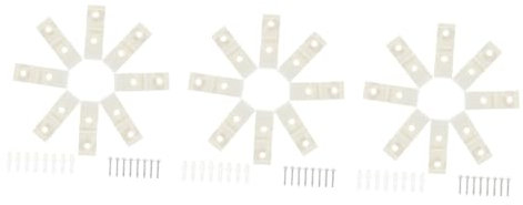 Amosfun 3 Sätze Vorhangzugperlenhaken Türverschluss Für Wohnwagen Vorhangschienenhaken Roulladenklemmen Rolladen Duschvorhang Ringe Blindschnursicherung Acryl Weiß 8 Stück * 3