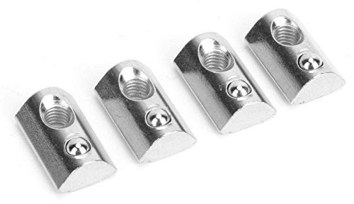 Dadi In Nichel Con Testa a Martello Con Scanalatura a T 50 Pezzi, Dadi a T Scorrevoli In Acciaio Al Carbonio Standard Europeo, Raccordi In Alluminio (M6)