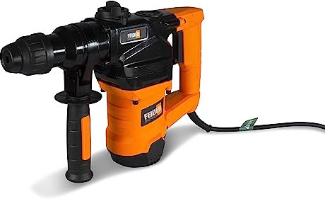 FEIDER – Marteau perforateur 1200 W 5.5 J - Mandrin SDS Plus – FMP1250-3 fonctions : perçage - percussion - burinage – Débrayable – En coffret avec 2 burins SDS+ et 3 forets