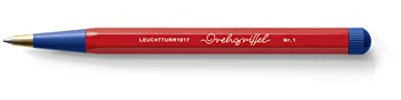 LEUCHTTURM1917 366205 Drehgriffel Nr. 1, Rot/Königsblau - Kugelschreiber Bauhaus Edition