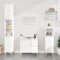 Youuihom Waschbeckenunterschrank, Badezimmerschrank, Badschrank Hochglanz-Weiß 65x33x60 cm Holzwerkstoff Geeignet für Schlafzimmer, Wohnung, Gästezimmer, Hotel