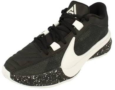 Nike Herren Zoom Freak 5 Basketballschuh, Black/White-Pure Platinum, 43 EU
