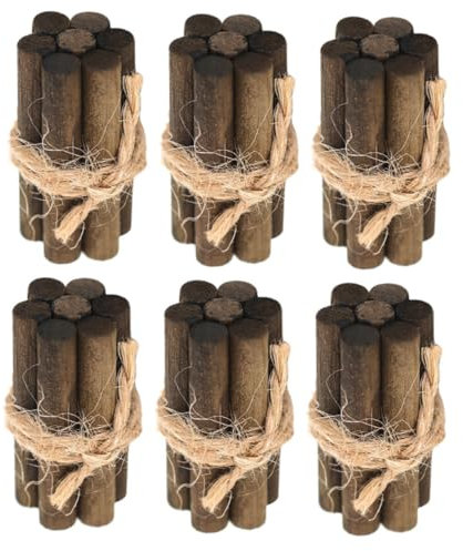 BESTonZON 6pièces Mini Pile Feuillage pour Maison De Poupée Décoration Réaliste pour Aménagement De Scène Miniature