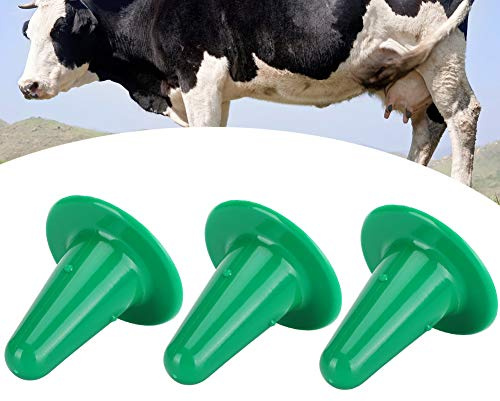UPALDHOU La Tetina de Alimentación de Terneros de Plástico Seguro Evita La Cruz para La Máquina de Ordeño Verde 3 Piezas (GREEN)