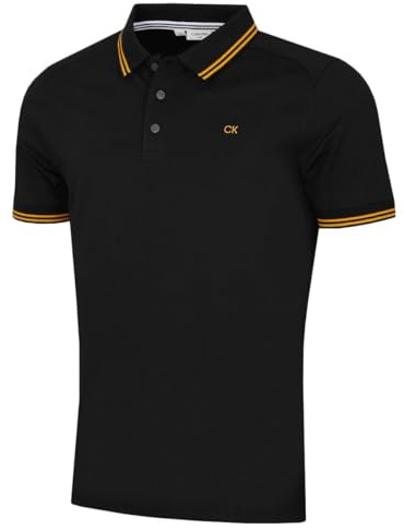 Calvin Klein Mens Campus Tipped Lightweight Golf Polo Shirt