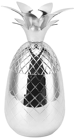 YUKERMARB Cocktailshaker, Martini Mixer i Rostfritt Stål 500 Ml med Polerad Slät Yta Läcksäker Design för Hemmabarfester Bartenders Juice och Isdrycker (Silver)