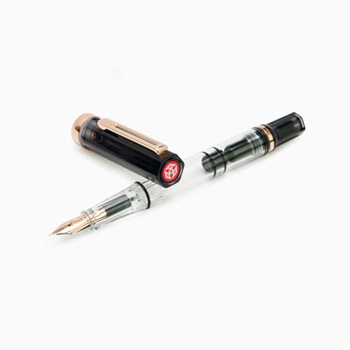 TWSBI Eco Smoke & Rose Gold Fountain Pen (Broad)