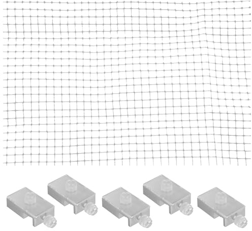 ibasenice Fish Tank Anti-Escaping Net Aquarium Mesh Cover Adjustable Breathable Lid for Aquarium Escape-Proof Protection