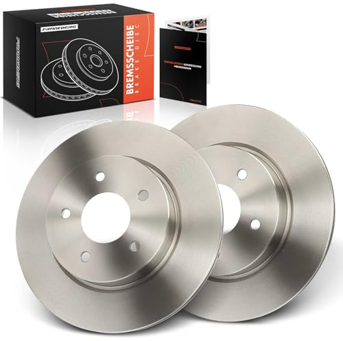 Frankberg Juego de discos de freno con 2 discos de freno traseros ventilados Ø292 mm compatible con Leaf ZE1 X-Trail T32 T32R T32RR KolE.O.S II HC Replace# 432064CE0A, D32064CE0A
